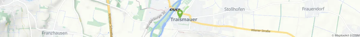 Map representation of the location for Apotheke Zur Mutter Gottes in 3133 Traismauer